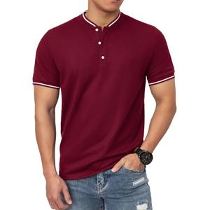 Camiseta de Polo de Golf para Hombre, Diseño Personalizado, de Alta Calidad, de Seda, Manga Corta, Tejido de Punto, Estampado Sólido, Contraste Liso - Product Image 2