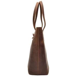 Wholesale Real Durable Leather Women's <b>Tote</b> <b>Bag</b> Trendy Handbag with Decoration Charm OEM FBA Product - Product Image 5