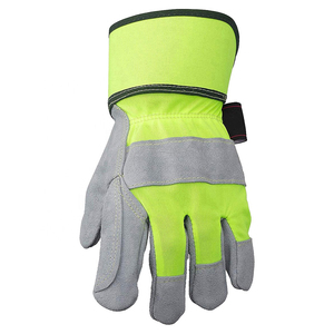 Guantes de trabajo de cuero de punto 2025 de alta calidad Función antiimpacto de MOQ bajo Buen precio Doble Palma con servicio OEM - Product Image 2