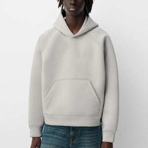 เสื้อฮู้ดดี้คุณภาพสูง ผ้าฝ้าย 100% พิมพ์ลายพัฟ 450gsm เสื้อกันหนาวมีฮู้ด สกรีนโลโก้ได้ตามต้องการ สไตล์ Y2K เสื้อฮู้ดดี้ลำลองสำหรับผู้ชาย - Product Image 3