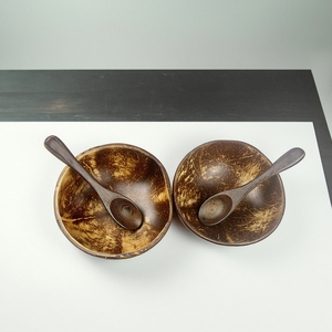 Cuencos de coco lacados naturales artesanales de Vietnam cáscara de huevo y cuenco con incrustaciones de nácar cuenco lacado-TL2022 - Product Image 3