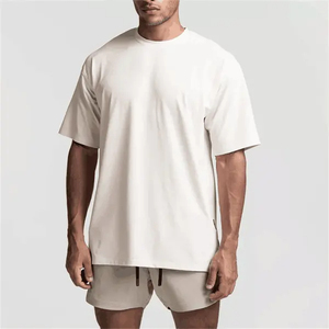 T-shirt décontracté à manches courtes en coton et fibre de bambou pour homme Meilleur prix Couleur unie Respirant Séchage rapide Coupe régulière Pakistan - Product Image 5