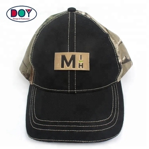 <strong>Clothes</strong> <strong>Label</strong> <strong>Maker</strong> Sew on Custom Debossed Printing Brand Name Logo Golden PU Leather Patch for Jeans - Product Image 2