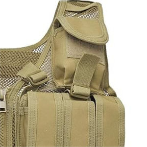 Chaleco táctico de caza multicolor de alta calidad, de concha de pana Material/Tela de malla, cierre de cremallera, múltiples bolsillos, malla interior - Product Image 4