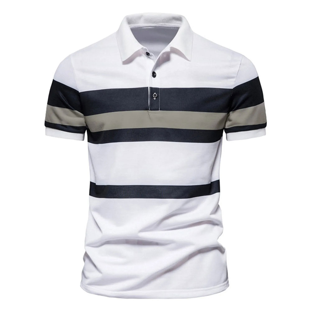 2025 Color Combination Polo Shirt for Men - New Design