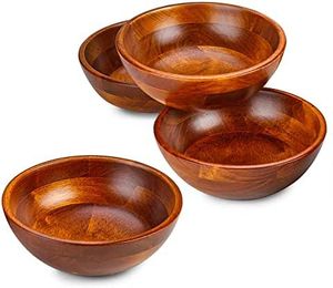 Diseño clásico decoración del hogar vajilla tazón de comida forma cuadrada de primera calidad tazón de madera hecho a mano a precio atractivo - Product Image 3