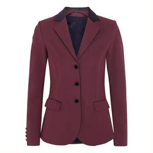 Veste d'équitation de haute qualité à ajustement réglable, veste d'équitation en plein air, veste de spectacle équestre avec col montant pour femmes - Product Image 1
