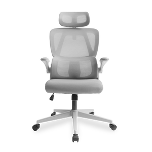 Moderna sedia da ufficio in Mesh ergonomica regolabile in altezza per soggiorno sedia girevole realizzata in tessuto espanso compensato tessuto PP alluminio PU - Product Image 4