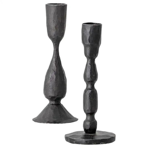 Customized Vintage Black Finishing Metal Candlestick Holder for Wedding or Easter Home Decor Matt Candle Stand <b>Pillar</b> Set of 3 - Product Image 2
