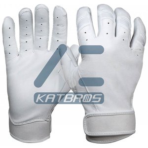 Gants de frappe en cuir de cabretta durables, conçus pour une meilleure adhérence, une flexibilité et un confort améliorés lors des matchs de baseball professionnels - Product Image 3