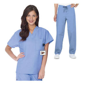 Alta calidad de manga corta elástico antiarrugas impermeable mujeres enfermera personalizado Jogger apilados uniformes conjuntos para mujeres - Product Image 2