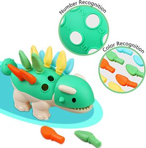 Jouets éducatifs pour enfants, tri, empilage, reconnaissance des couleurs, dinosaures - Product Image 4