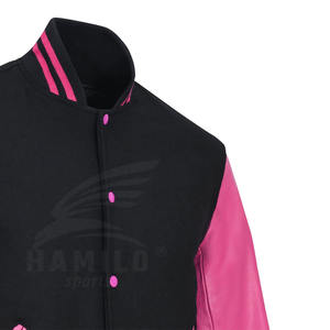 Chaqueta Bomber Varsity de Invierno para Hombre, Tallas Grandes, Transpirable, con Ribete de Piel de Visón y Cierre de Botones, Venta al Por Mayor - Product Image 5