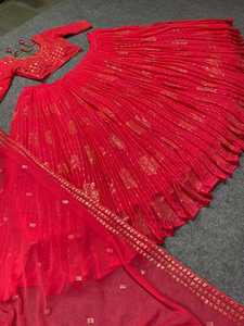 Nouvelle arrivée, Lehenga Choli de haute qualité en Georgette lourde avec broderie, avec Dupatta, exportateur mondial, Lehenga Choli pour femmes - Product Image 2