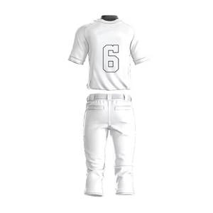 Nuevo Diseño de Uniformes de Béisbol con Cuello en V, Personalizables, Transpirables, de Secado Rápido y Alta Calidad, 100% Poliéster, Venta al Por Mayor - Product Image 2
