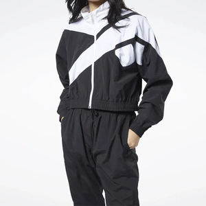 Ensemble de survêtement en nylon pour femme OEM, veste coupe-vent légère, pantalon de jogging, vêtements de sport, vente en gros, livraison directe d'usine - Product Image 4