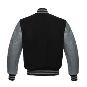 Veste de baseball personnalisée avec logo streetwear, veste universitaire en cuir personnalisée pour homme - Product Image 2