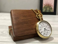 Horloge de bureau ronde vintage de luxe en laiton poli finition chrome, style moderne du milieu du siècle, montre de poche manuelle, expédition mondiale Marco