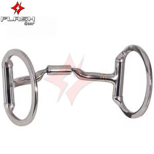 Haute qualité Korsteel fer articulé Eggbutt Snaffle Bit culottes en acier inoxydable Durable Western Dutch Gag Bit allemand argent - Product Image 3