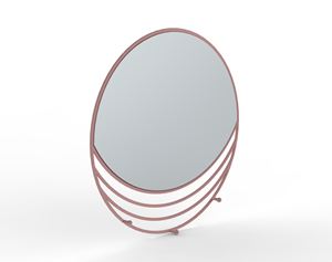 Dark Metallic Finished Metal Wall <b>Mirror</b> Complementing Various Modern Minimalist Industrial Chic Decor Styles - Product Image 2