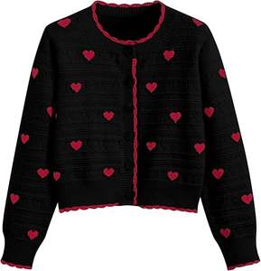 Suéteres de Punto de Cachemira con Intarsia de Corazón de Amor para Hombre, Diseño Nuevo y Lujoso - Product Image 2
