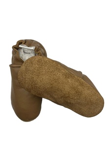 Chaussures de marche personnalisées pour tout-petits, dessus en cuir, sangle élastique, semelle souple, chaussures confortables pour bébé, logo personnalisé - Product Image 5