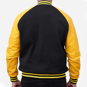 Veste coupe-vent en laine de haute qualité pour hommes, style universitaire de baseball avec veste d'hiver brodée High Street - Product Image 5