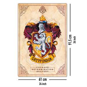 Póster Colgante de Harry Potter con el Escudo de Gryffindor, Impresión Digital, Material Duradero de Poliéster y Plástico - Product Image 5