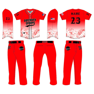 Uniforme de béisbol de poliéster para adultos con logotipo personalizado de alta calidad para ropa de equipo Suministro directo de fábrica - Product Image 6