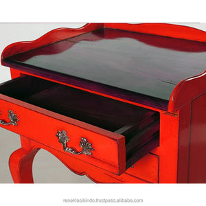 Tables basses avec 2 tiroirs, numéro de série 2009, en bois d'acajou, design simple, qualité éprouvée - Product Image 4