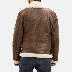 Veste d'hiver pour hommes Top Design avec col montant manches longues 100% cuir de haute qualité personnalisable prix raisonnable - Product Image 3