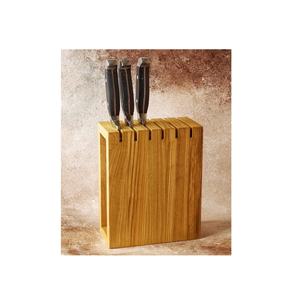 Bloc de couteaux en bois Mango porte-cuillère en bois support un espace sécurisé pour ranger vos lames porte-couteau en bois à vendre - Product Image 6