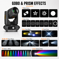 Projecteur mobile Sharpy Beam Spot RGBW 20R 380W avec contrôle DMX512, Ra90 CRI, durée de vie de 20 000 heures pour les parcs à thème et les scènes