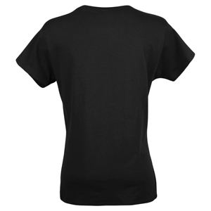 Nueva llegada de alta calidad, camisetas de manga corta para mujer, camiseta de mujer de Color sólido con cuello redondo y logotipo personalizado en diferentes colores - Product Image 4