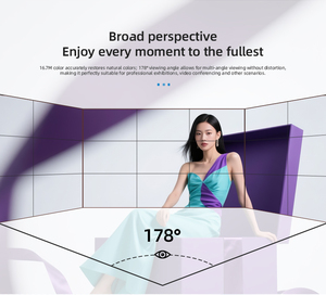 Écran vidéo mural LCD commercial de 55 pouces 0,88 mm avec prise en charge des affiches numériques et des animations - Product Image 3