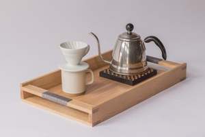 ถาดไม้สี่เหลี่ยมสำหรับเสิร์ฟทรงสี่เหลี่ยมผืนผ้าตกแต่งตามธรรมชาติขนาดมาตรฐานสำหรับงานแต่งงานที่บ้านอาหารที่เสิร์ฟติดผนัง - Product Image 5