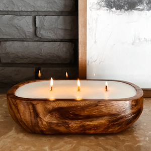 ชามแป้งไม้สีน้ำตาลแบบเรียบง่ายพิมพ์โลโก้ได้ตามต้องการของตกแต่งบ้านสำหรับวันหยุดบ้านฟาร์มอีสเตอร์ - Product Image 3