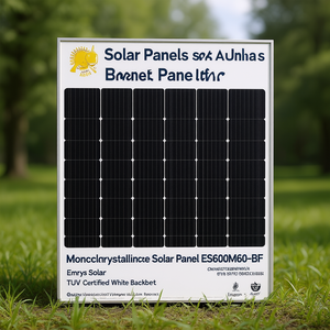 Panel Solar Monocristalino ES600M60-BF de Emrys Solar con Certificación TUV para Lámina Trasera Blanca - Product Image 3