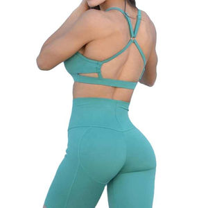 Sujetador Deportivo Sexy Personalizado al por Mayor para Mujer, Sujetador Deportivo de Yoga Atlético para Gimnasio, de Alto Impacto, Talla Grande, Transpirable, Estilo Simple - Product Image 3