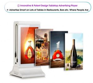 Mới nhất không dây 7-inch duy nhất-Sided LCD hiển thị Máy tính để bàn sạc máy quảng cáo với 20800mAh ngân hàng điện chức năng - Product Image 4