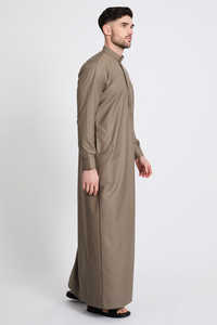 Thobe / Thawb 2025 Jubba Thobe Musulmán Bordado para Hombre, Kaftan Saudí de Poliéster, Abaya Thawb, Caftán Islámico - Product Image 3