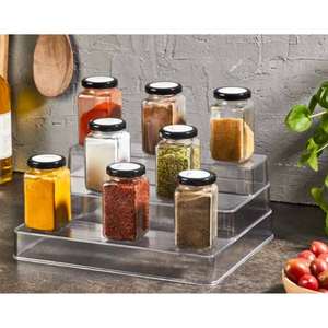 투명 친환경 <span class=keywords><strong>3</strong></span>단 다용도 향신료 정리대 주방 욕실 조리대 캐비닛 미끄럼 방지 - Product Image 1