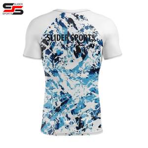 Ventes en gros de maillots de compression pour l'entraînement au judo, au jiu-jitsu, au grappling, aux arts martiaux mixtes, rashguard personnalisé, rashguard BJJ - Product Image 4