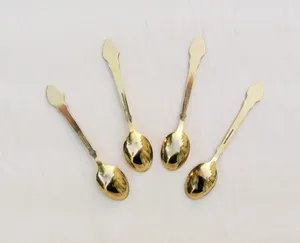 Ensemble de couverts élégants en acier inoxydable plaqué or avec poignée multicolore, parfaits pour la vaisselle de mariage et de restaurant - Product Image 5