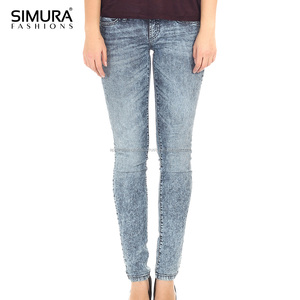 Jeans Boyfriend de Cintura Alta Personalizados, Ecológicos, de Spandex/Algodón, Teñidos, de Secado Rápido, Transpirables, Resistentes al Viento, Estilo Urbano, Largo Completo - Product Image 5