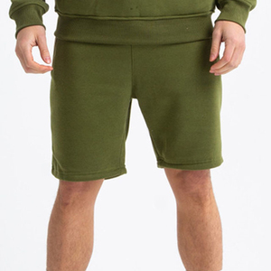 Ensembles de sweats à capuche pour hommes 100% coton de haute qualité Logo personnalisé survêtements de survêtement d'été ensemble de sweat à capuche court deux pièces - Product Image 5