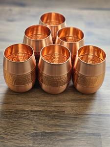 Tasses et verres à boire en cuivre pur pour bars et restaurants - Product Image 4