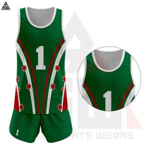 ชุดวอลเลย์บอลพิมพ์ลายดิจิทัล แห้งเร็ว สำหรับกีฬา ราคาขายส่ง คุณภาพสั่งทำได้ โลโก้แบบยูนิเซ็กซ์ โพลีเอสเตอร์ 100% 240 กรัม - Product Image 2