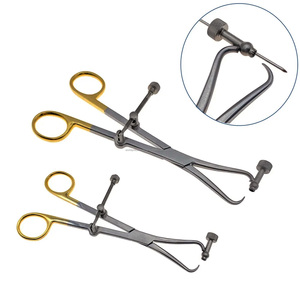 WORLD PRECISION SURGICAL Manual Bone Reduction Forceps <b>Drill</b> <b>Guide</b> Bone Pin Cutter Orthopedic Surgical Instrument Stainless - Product Image 1