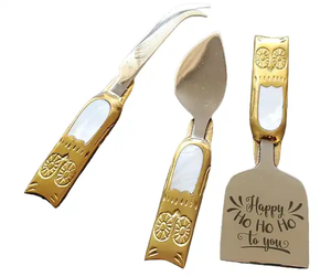 Juego de queso de metal de calidad superior Último diseño para uso en hoteles y restaurantes Juego de cubiertos de queso de acero inoxidable - Product Image 6